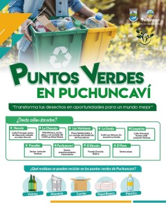 ¡CONOCE LOS PUNTOS VERDES DE NUESTRA COMUNA!